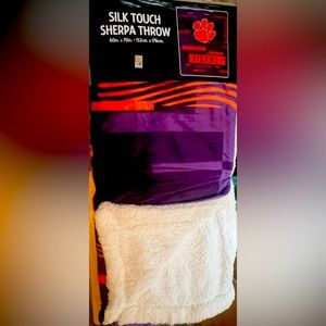Clemson Tigers Sherpa Throw.